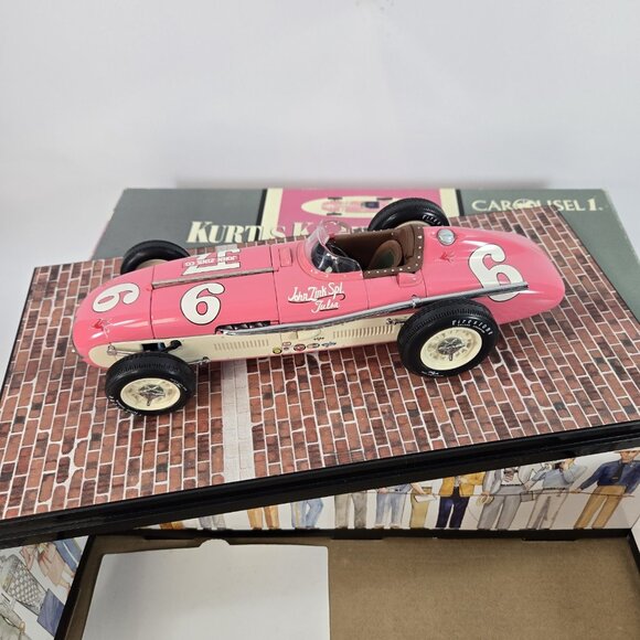 Carousel 1 1955 Indy 500 Winner Sweikert Kurtis Kraft Race Car Pink 4501 1/18 - Picture 4 of 11